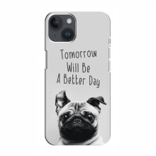 Чехлы с собаками для iPhone 15 (VPrint) Смешной Мопс - купить на Floy.com.ua