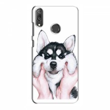 Чехлы с собаками для Huawei Y7 2019 (VPrint) Довольный Хаски - купить на Floy.com.ua