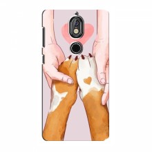 Чехлы с собаками для Nokia 7 (VPrint) Любовь к собакам - купить на Floy.com.ua