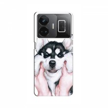 Чехлы с собаками для RealMe GT Neo 5 (VPrint) Довольный Хаски - купить на Floy.com.ua