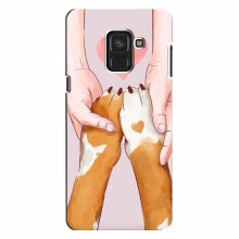 Чехлы с собаками для Samsung A8, A8 2018, A530F (VPrint) Любовь к собакам - купить на Floy.com.ua