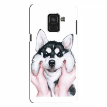 Чехлы с собаками для Samsung A8, A8 2018, A530F (VPrint) Довольный Хаски - купить на Floy.com.ua