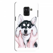 Чехлы с собаками для Samsung A8 Plus , A8 Plus 2018, A730F (VPrint) Довольный Хаски - купить на Floy.com.ua