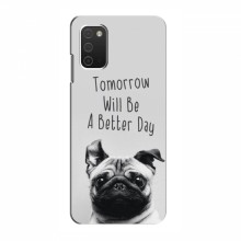 Чехлы с собаками для Samsung Galaxy A03s (VPrint) Смешной Мопс - купить на Floy.com.ua