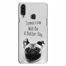 Чехлы с собаками для Samsung Galaxy A20s (A207) (VPrint) Смешной Мопс - купить на Floy.com.ua