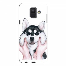 Чехлы с собаками для Samsung A6 2018, A600F (VPrint) Довольный Хаски - купить на Floy.com.ua