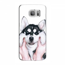Чехлы с собаками для Samsung S7 Еdge, G935 (VPrint) Довольный Хаски - купить на Floy.com.ua