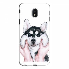 Чехлы с собаками для Samsung J3 2017, J330FN европейская версия (VPrint) Довольный Хаски - купить на Floy.com.ua