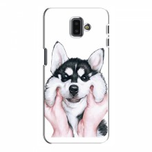 Чехлы с собаками для Samsung J6 Plus, J6 Плюс 2018 (J610) (VPrint) Довольный Хаски - купить на Floy.com.ua