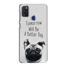 Чехлы с собаками для Samsung Galaxy M21s (VPrint) Смешной Мопс - купить на Floy.com.ua