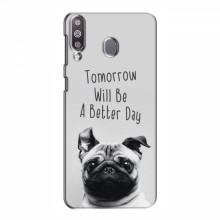 Чехлы с собаками для Samsung Galaxy M30 (VPrint) Смешной Мопс - купить на Floy.com.ua