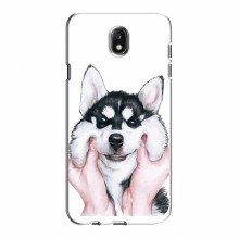 Чехлы с собаками для Samsung J7 2017, J7 европейская версия (VPrint) Довольный Хаски - купить на Floy.com.ua