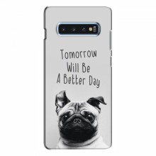 Чехлы с собаками для Samsung S10 Plus (VPrint) Смешной Мопс - купить на Floy.com.ua