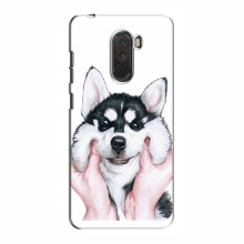 Чехлы с собаками для Xiaomi Pocophone F1 (VPrint) Довольный Хаски - купить на Floy.com.ua