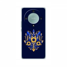 Чехлы для Huawei Honor Magic 5 Lite 5G - Укр. Символика (AlphaPrint) Цветочный Герб - купить на Floy.com.ua