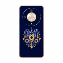 Чехлы для Huawei Honor Magic 6 Lite 5G - Укр. Символика (AlphaPrint) Цветочный Герб - купить на Floy.com.ua