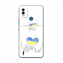 Чехлы для Nokia C21 Plus - Укр. Символика (AlphaPrint) Мир Украине - купить на Floy.com.ua