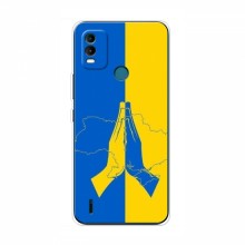 Чехлы для Nokia C21 Plus - Укр. Символика (AlphaPrint) Молитва за Украину - купить на Floy.com.ua