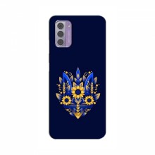 Чехлы для Nokia G42 - Укр. Символика (AlphaPrint) Цветочный Герб - купить на Floy.com.ua