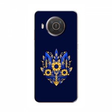 Чехлы для Nokia X20 - Укр. Символика (AlphaPrint) Цветочный Герб - купить на Floy.com.ua