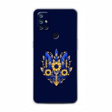 Чехлы для OnePlus Nord N10 5G - Укр. Символика (AlphaPrint) Цветочный Герб - купить на Floy.com.ua