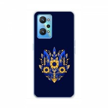 Чехлы для RealMe GT2 - Укр. Символика (AlphaPrint) Цветочный Герб - купить на Floy.com.ua