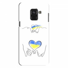 Чехлы для Samsung A8 Plus , A8 Plus 2018, A730F - Укр. Символика (AlphaPrint) Мир Украине - купить на Floy.com.ua