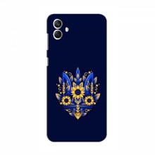 Чехлы для Samsung Galaxy A05 (A-055F) - Укр. Символика (AlphaPrint) Цветочный Герб - купить на Floy.com.ua