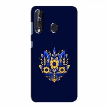 Чехлы для Samsung Galaxy A60 2019 (A605F) - Укр. Символика (AlphaPrint) Цветочный Герб - купить на Floy.com.ua