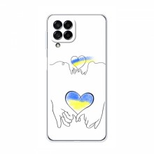 Чехлы для Samsung Galaxy M53 (5G) (M536B) - Укр. Символика (AlphaPrint) Мир Украине - купить на Floy.com.ua