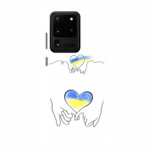 Чехлы для Samsung Galaxy S20 Ultra - Укр. Символика (AlphaPrint) Мир Украине - купить на Floy.com.ua