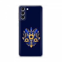 Чехлы для Samsung Galaxy S22 Plus - Укр. Символика (AlphaPrint) Цветочный Герб - купить на Floy.com.ua