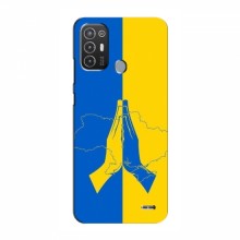 Чехлы для TECNO Pop 6 Pro (BE8) - Укр. Символика (AlphaPrint) Молитва за Украину - купить на Floy.com.ua