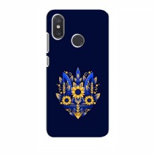 Чехлы для Xiaomi Mi8 SE - Укр. Символика (AlphaPrint) Цветочный Герб - купить на Floy.com.ua