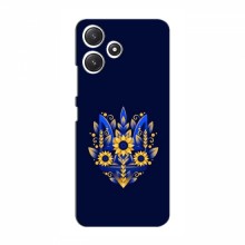 Чехлы для Xiaomi POCO M6 Pro - Укр. Символика (AlphaPrint) Цветочный Герб - купить на Floy.com.ua