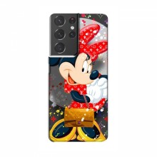 Чехол Disney Mouse Samsung Galaxy S21 Plus (PREMIUMPrint) Minni с бантиком - купить на Floy.com.ua