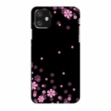 Чехол для iPhone 12 - с принтом (Дизайнерские) (AlphaPrint) Розовое цветение - купить на Floy.com.ua