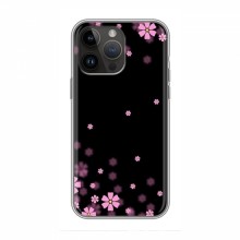 Чехол для iPhone 14 Pro - с принтом (Дизайнерские) (AlphaPrint) Розовое цветение - купить на Floy.com.ua