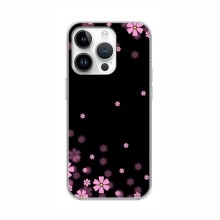 Чехол для iPhone 16 Pro - с принтом (Дизайнерские) (AlphaPrint) Розовое цветение - купить на Floy.com.ua