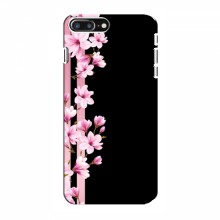 Чехол для iPhone 8 Plus - с принтом (Дизайнерские) (AlphaPrint) Розы на черном - купить на Floy.com.ua