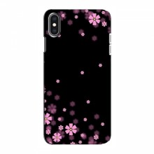 Чехол для iPhone Xs Max - с принтом (Дизайнерские) (AlphaPrint) Розовое цветение - купить на Floy.com.ua