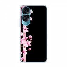 Чехол для Huawei Honor 90 Lite - с принтом (Дизайнерские) (AlphaPrint) Розы на черном - купить на Floy.com.ua