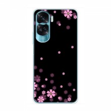 Чехол для Huawei Honor 90 Lite - с принтом (Дизайнерские) (AlphaPrint) Розовое цветение - купить на Floy.com.ua