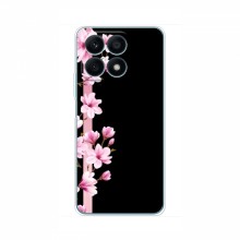 Чехол для Huawei Honor X8a - с принтом (Дизайнерские) (AlphaPrint) Розы на черном - купить на Floy.com.ua