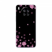 Чехол для Huawei Nova 8i - с принтом (Дизайнерские) (AlphaPrint) Розовое цветение - купить на Floy.com.ua