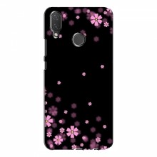Чехол для Huawei P Smart Plus - с принтом (Дизайнерские) (AlphaPrint) Розовое цветение - купить на Floy.com.ua
