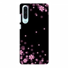 Чехол для Huawei P30 - с принтом (Дизайнерские) (AlphaPrint) Розовое цветение - купить на Floy.com.ua