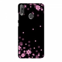 Чехол для Huawei Y7 2019 - с принтом (Дизайнерские) (AlphaPrint) Розовое цветение - купить на Floy.com.ua
