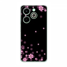 Чехол для Infinix Hot 40i - с принтом (Дизайнерские) (AlphaPrint) Розовое цветение - купить на Floy.com.ua