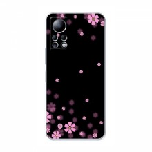 Чехол для Infinix Note 11 Pro - с принтом (Дизайнерские) (AlphaPrint) Розовое цветение - купить на Floy.com.ua
